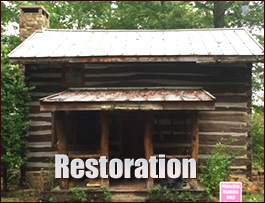 Historic Log Cabin Restoration  Cleveland, North Carolina